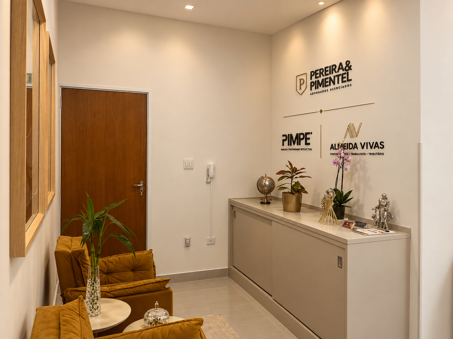 Ambiente do escritório Pereira e Pimentel